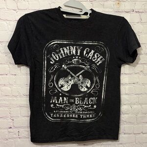JOHNNY CASH Men's Black Graphic Tee Sz: M